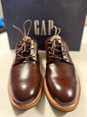 GAP Brown Leather Derby Lace-Up Shoes